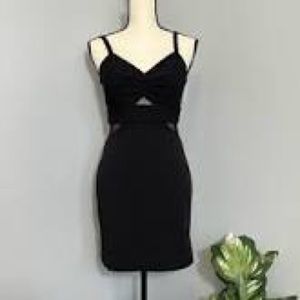 Size 5 black Pesh Panel mini dress in perfect condition!